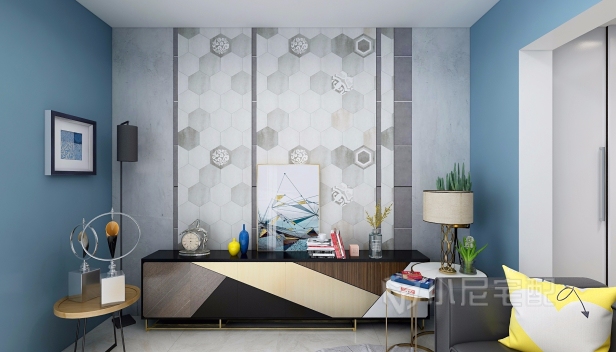 86.369㎡/兩室一廳兩衛/地中海