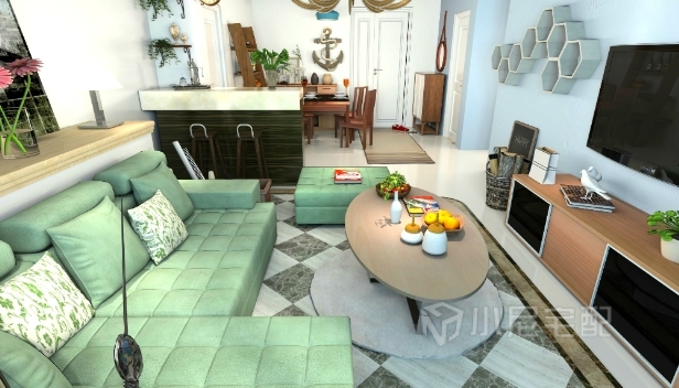 77㎡/兩室兩廳一衛/現代