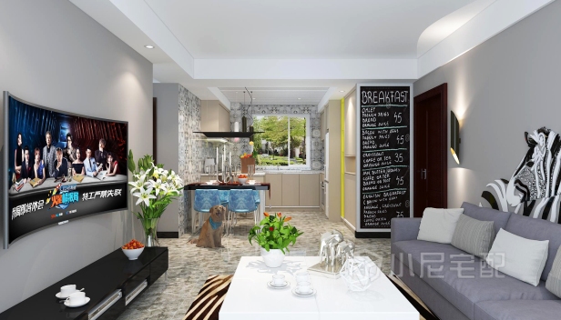 90㎡/兩室兩廳一衛/現代